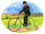 1885 Rover Safety Bicycle Ladybird Book illustration